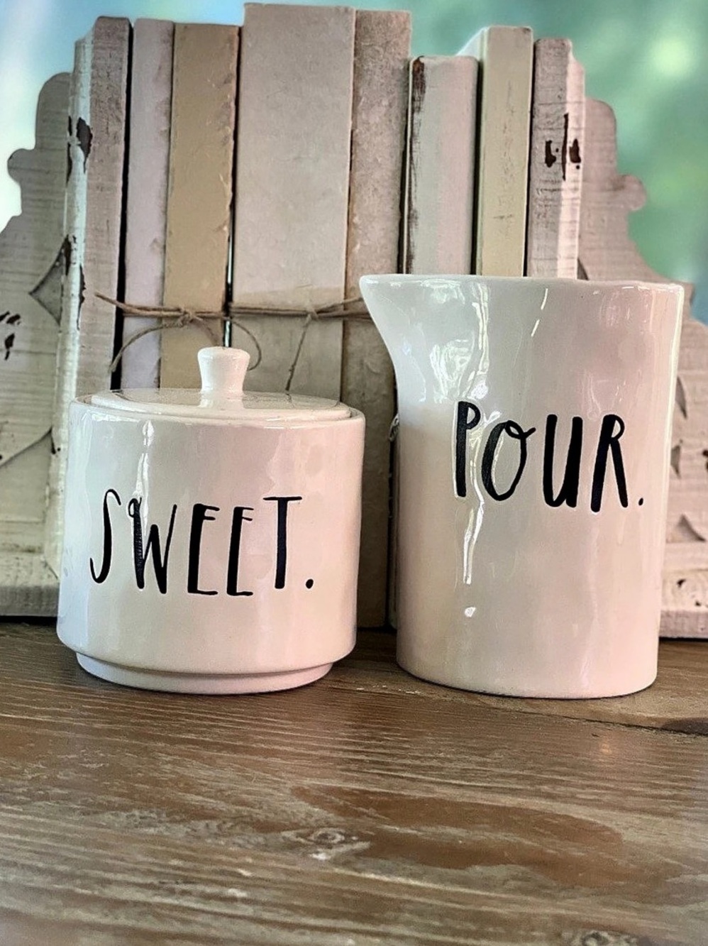 Rae Dunn Sweet & Pour Container Set